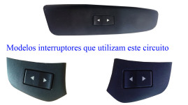Circuito Comando Bot�o Interruptor Vidro Eletrico Fiat Stilo