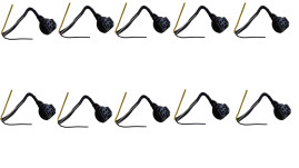 Lote C/10 Chicote Soquete Lampada Farol Uno Gol Corsa Monza