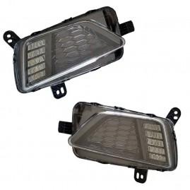 Par Farol Neblina Lanterna Drl Lado Esquerdo Vw Polo Virtus
