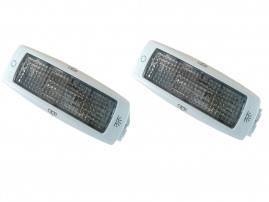 Par Lanterna Luz Teto Plafonier C/ L�mpada Golf Jetta Bora